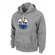 NHL Men's Edmonton Oilers Big & Tall Logo Hoodie - Grey