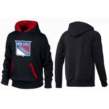 NHL Men's New York Rangers Big & Tall Logo Pullover Hoodie - Black/Red