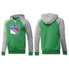 NHL Men's New York Rangers Big & Tall Logo Pullover Hoodie - Green/Grey