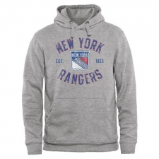 NHL Men's New York Rangers Heritage Pullover Hoodie - Ash