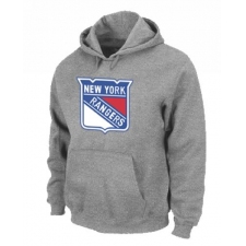 NHL Men's New York Rangers Pullover Hoodie - Grey