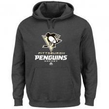 NHL Men's Majestic Pittsburgh Penguins Big & Tall Critical Victory Pullover Hoodie - Black