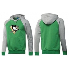 NHL Men's Pittsburgh Penguins Big & Tall Logo Hoodie - Green/Grey