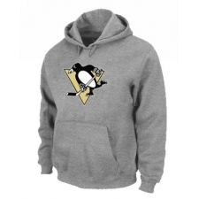 NHL Men's Pittsburgh Penguins Big & Tall Logo Hoodie - Grey