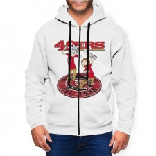 49er Men's Zip Hooded Sweatshirt