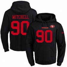 NFL Men's Nike San Francisco 49ers #90 Earl Mitchell Black Name & Number Pullover Hoodie