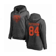 Football Women's Chicago Bears #84 Cordarrelle Patterson Ash One Color Pullover Hoodie