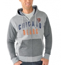 NFL Chicago Bears G-III Sports by Carl Banks Safety Tri-Blend Full-Zip Hoodie - Heathered Gray