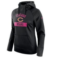 NFL Chicago Bears Nike Women's Breast Cancer Awareness Circuit Performance Pullover Hoodie - Black