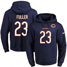 NFL Men's Nike Chicago Bears #23 Kyle Fuller Navy Blue Name & Number Pullover Hoodie