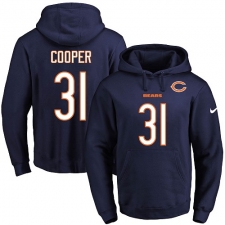 NFL Men's Nike Chicago Bears #31 Marcus Cooper Navy Blue Name & Number Pullover Hoodie