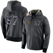 NFL Men's Nike Chicago Bears #57 Dan Skuta Stitched Black Anthracite Salute to Service Player Performance Hoodie