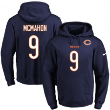 NFL Men's Nike Chicago Bears #9 Jim McMahon Navy Blue Name & Number Pullover Hoodie