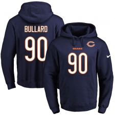 NFL Men's Nike Chicago Bears #90 Jonathan Bullard Navy Blue Name & Number Pullover Hoodie
