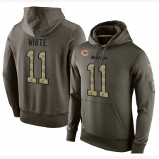 NFL Nike Chicago Bears #11 Kevin White Green Salute To Service Men's Pullover Hoodie