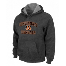 NFL Men's Nike Cincinnati Bengals Heart & Soul Pullover Hoodie - Dark Grey