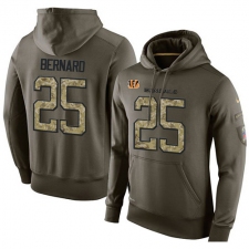 NFL Nike Cincinnati Bengals #25 Giovani Bernard Green Salute To Service Men's Pullover Hoodie
