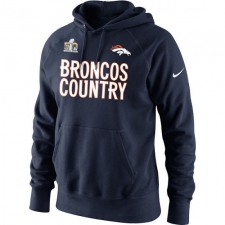 NFL Denver Broncos Nike 2015 AFC Conference Champions Broncos Country Hoodie - Navy