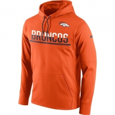 NFL Men's Denver Broncos Nike Sideline Circuit Orange Pullover Hoodie