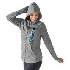 NFL Carolina Panthers G-III 4Her by Carl Banks Women's Recovery Full-Zip Hoodie - Heathered Gray