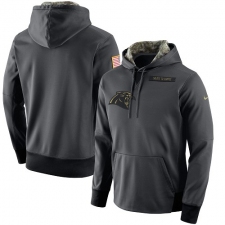 NFL Men's Carolina Panthers Nike Anthracite Salute to Service Player Performance Hoodie