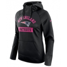 NFL New England Patriots Nike Women's Breast Cancer Awareness Circuit Performance Pullover Hoodie - Black