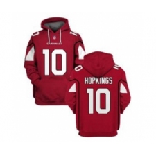 Men's Arizona Cardinals #10 DeAndre Hopkins 2021 Red Pullover Football Hoodie