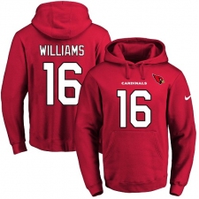 NFL Men Nike Arizona Cardinals #16 Chad Williams Red Name & Number Pullover Hoodie