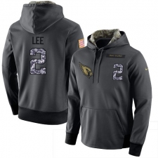 NFL Men's Nike Arizona Cardinals #2 Andy Lee Stitched Black Anthracite Salute to Service Player Performance Hoodie