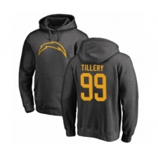 Football Los Angeles Chargers #99 Jerry Tillery Ash One Color Pullover Hoodie