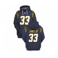 Men's Los Angeles Chargers #33 Derwin James JR 2021 Navy Pullover Football Hoodie