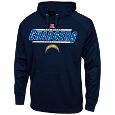 NFL Los Angeles Chargers Majestic Synthetic Hoodie Sweatshirt - Navy Blue