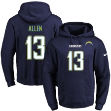NFL Men's Nike Los Angeles Chargers #13 Keenan Allen Navy Blue Name & Number Pullover Hoodie