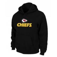 NFL Men's Nike Kansas City Chiefs Authentic Logo Pullover Hoodie - Black
