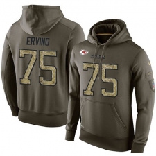 NFL Nike Kansas City Chiefs #75 Cameron Erving Green Salute To Service Men's Pullover Hoodie