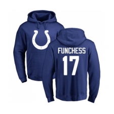 Football Indianapolis Colts #17 Devin Funchess Royal Blue Name & Number Logo Pullover Hoodie