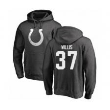 Football Indianapolis Colts #37 Khari Willis Ash One Color Pullover Hoodie