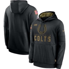 Men's NFL Indianapolis Colts 2020 Salute To Service Black Pullover Hoodie