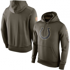 NFL Men's Indianapolis Colts Nike Olive Salute To Service KO Performance Hoodie