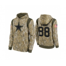Men's Dallas Cowboys #88 CeeDee Lamb Camo 2021 Salute To Service Therma Performance Pullover Football Hoodie