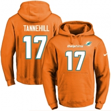 NFL Men's Nike Miami Dolphins #17 Ryan Tannehill Orange Name & Number Pullover Hoodie