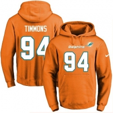 NFL Men's Nike Miami Dolphins #94 Lawrence Timmons Orange Name & Number Pullover Hoodie