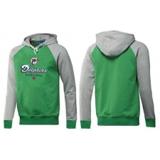 NFL Men's Nike Miami Dolphins Critical Victory Pullover Hoodie - Green/Grey