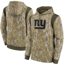 Men's New York Giants Nike Camo 2021 Salute To Service Therma Performance Pullover Hoodie