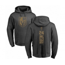 Hockey Vegas Golden Knights #24 Jaycob Megna Charcoal One Color Backer Pullover Hoodie
