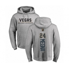 Hockey Vegas Golden Knights #24 Jaycob Megna Gray Backer Pullover Hoodie