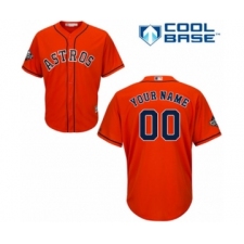 Men's Houston Astros Customized Replica Orange Alternate Cool Base 2019 World Series Bound Baseball Jersey