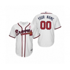Atlanta Braves Custom White 2019 Mother's Day Cool Base Jersey