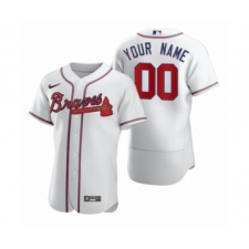 Men's Atlanta Braves Custom Nike White 2020 Authentic Jersey