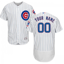 Men's Majestic Chicago Cubs Customized White Home Flex Base Authentic Collection MLB Jersey